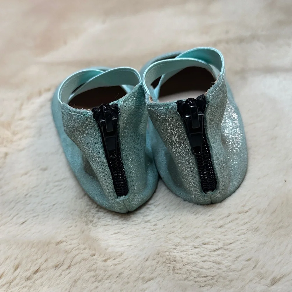Monkey Feet Sparkly light Blue Dress Shoes